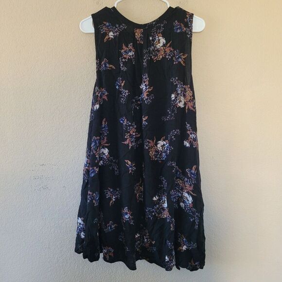 Free People Tree Swing Dress Tunic Size Large Black Flowy Boho Oversize NWT - Picture 7 of 7